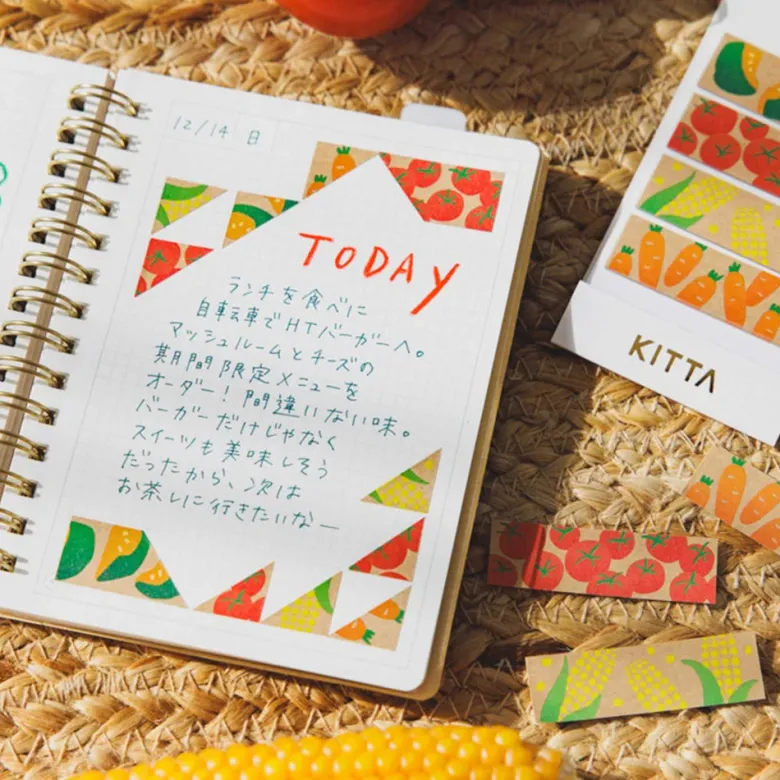 King Jim | Washi Tape Precortado KITTA Vegetables