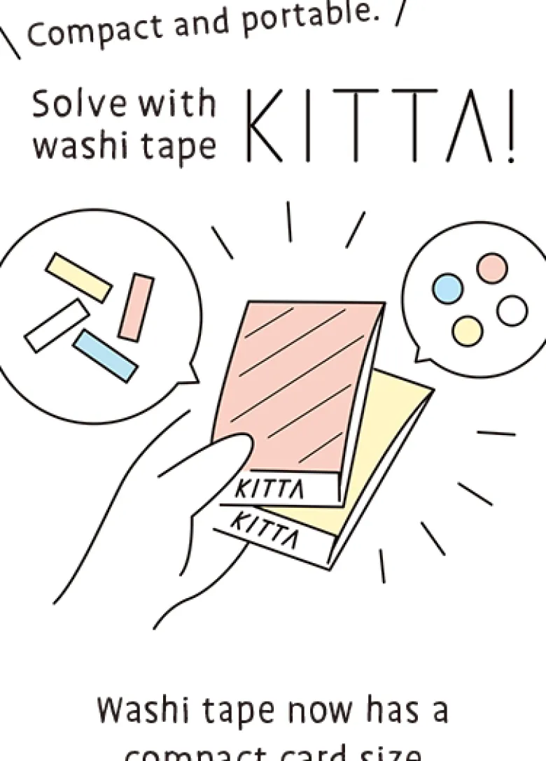 King Jim | Washi Tape Precortado KITTA Basic Flower 5
