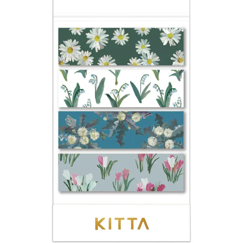 King Jim | Washi Tape Precortado KITTA Basic Flower 9