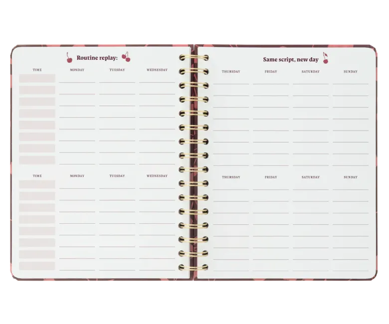 Kokonote | Agenda Escolar Bambina Cherry Rouge 2026-2027 (Semanal)