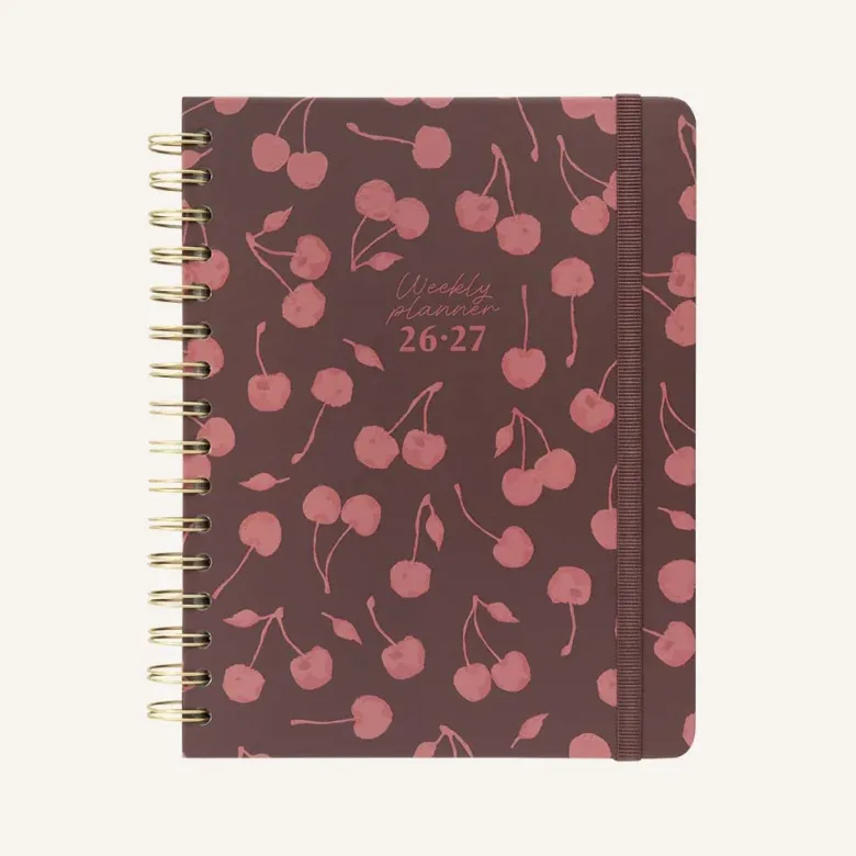 Kokonote | Agenda Escolar Bambina Cherry Rouge 2026-2027 (Semanal)