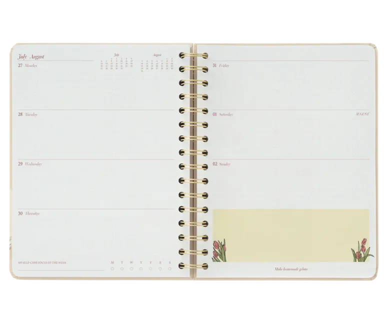 Kokonote | Agenda Escolar Bambina Latte Blossom 2026-2027 (Semanal)