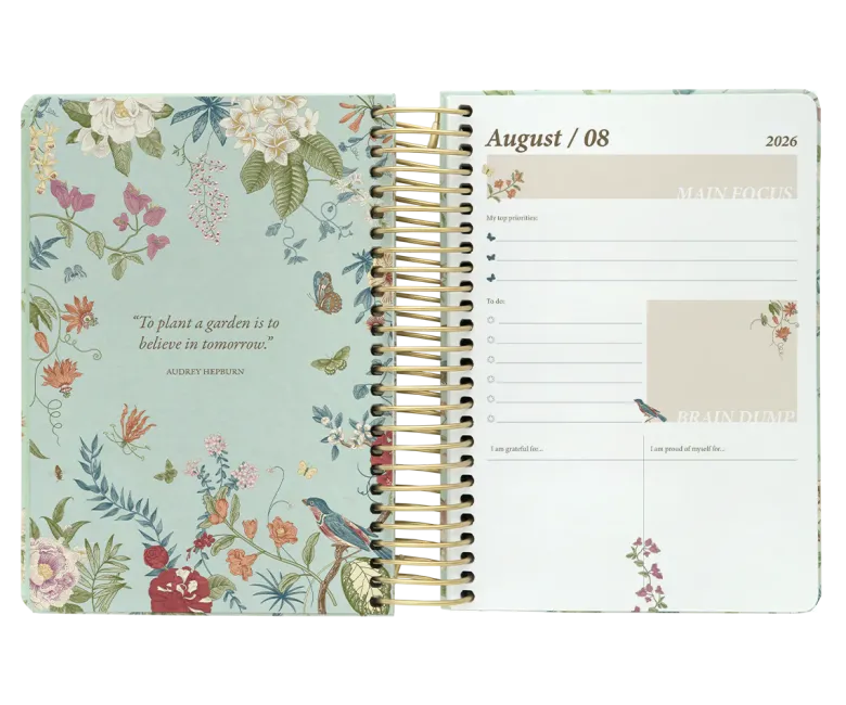 Kokonote | Agenda Escolar Muse Seasonal Flowers 2026-2027 (Diaria)