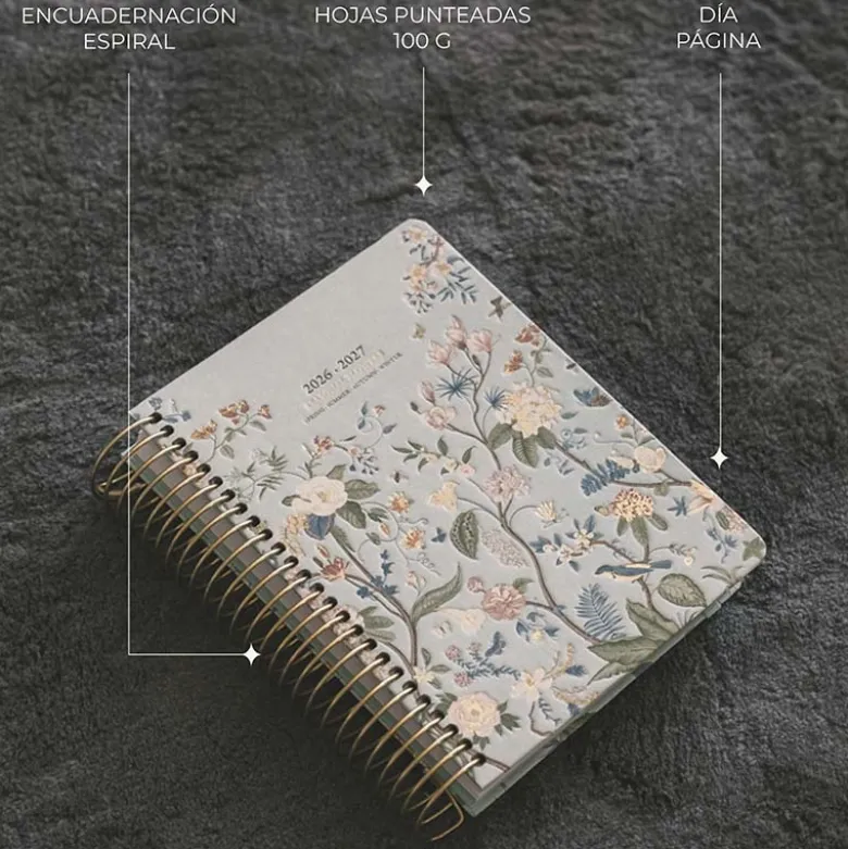 Kokonote | Agenda Escolar Muse Seasonal Flowers 2026-2027 (Diaria)