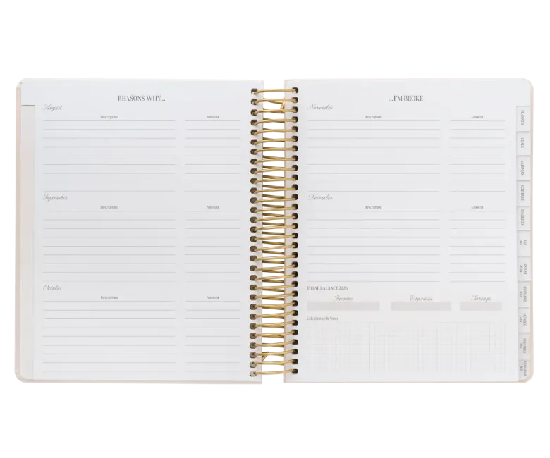 Kokonote | Agenda Escolar Olympia Powder Pink 2026-2027 (Semanal)