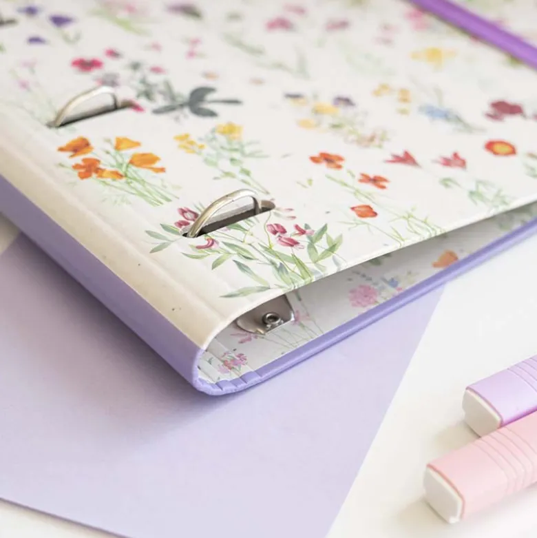 Kokonote | Carpeta de 4 Anillas A4 Wild Flowers