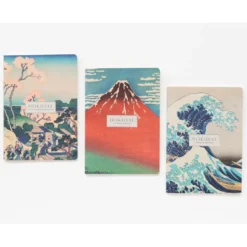 Kokonote | Pack de 3 Cuadernos A5 Hokusai