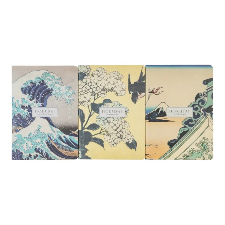 Kokonote | Pack de 3 Cuadernos A6 Hokusai