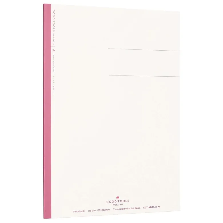 Kokuyo | Cuaderno GOOD TOOL B5 Pink Rayas Punteadas