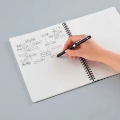 Kokuyo | Cuaderno Soft Ring A6 Black (Cuadros)