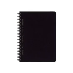 Kokuyo | Cuaderno Soft Ring A6 Black (Cuadros)