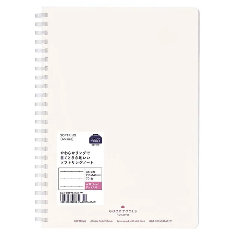 Kokuyo | Cuaderno Soft Ring A5 GOOD TOOLS (Rayas)