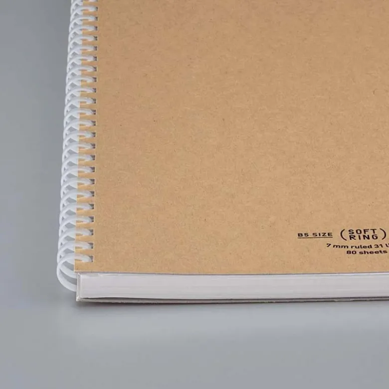 Kokuyo | Cuaderno Soft Ring A5 Natural Beige (Rayas)