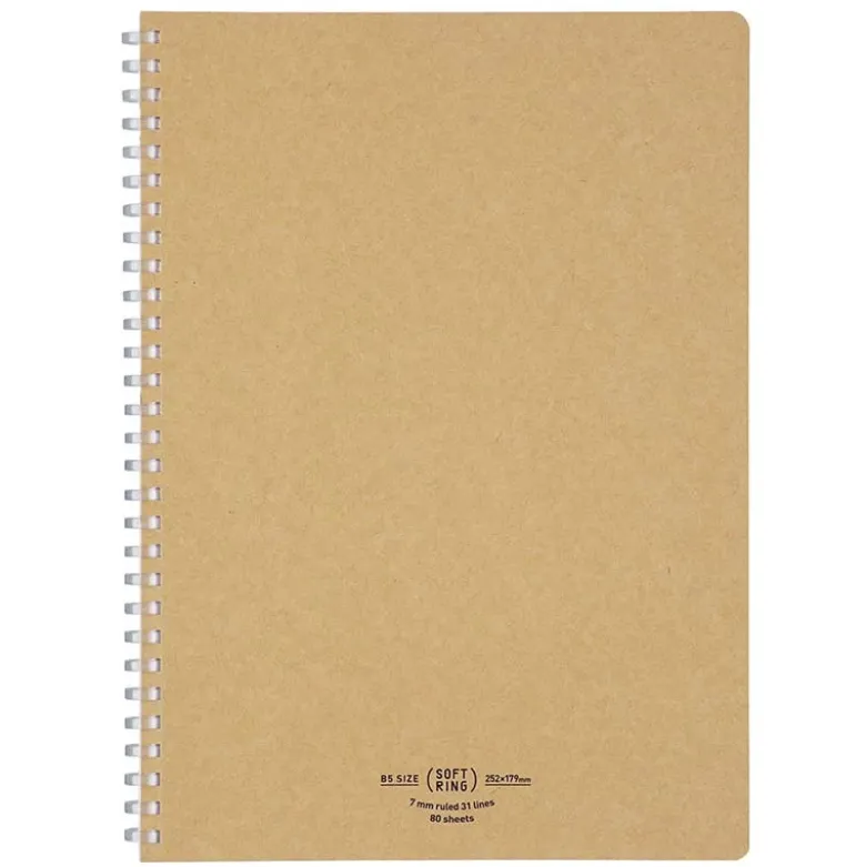 Kokuyo | Cuaderno Soft Ring B5 Natural Beige (Rayas)