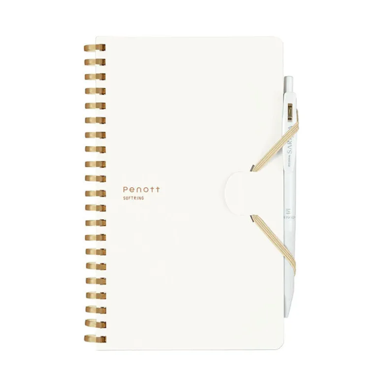 Kokuyo | Cuaderno Soft Ring Penott B6 White (Cuadros)