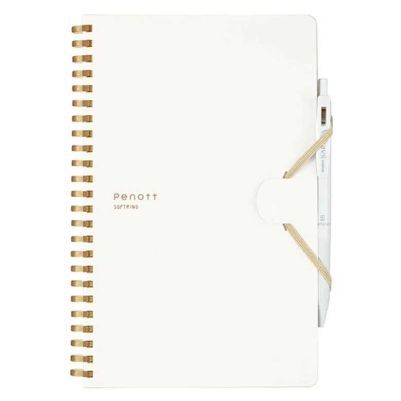 Kokuyo | Cuaderno Soft Ring Penott A5 White (Cuadros)