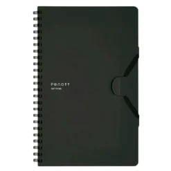 Kokuyo | Cuaderno Soft Ring Penott A5 Black (Cuadros)