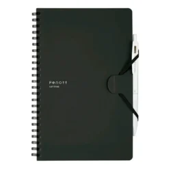 Kokuyo | Cuaderno Soft Ring Penott A5 Black (Cuadros)