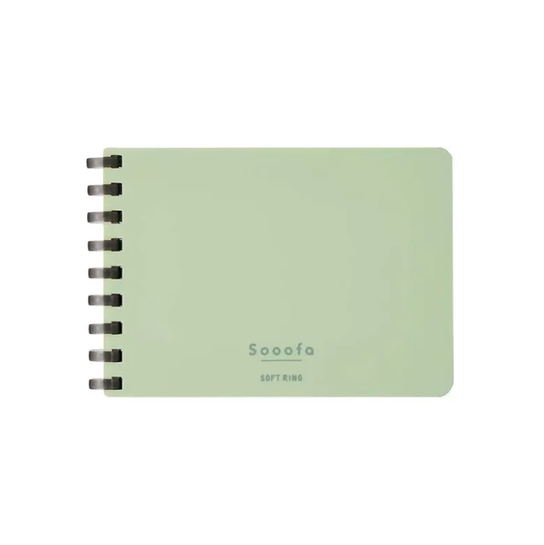 Kokuyo | Cuaderno Soft Ring Sooofa A7 Green (Cuadros)
