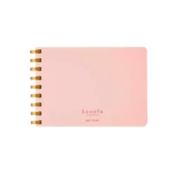 Kokuyo | Cuaderno Soft Ring Sooofa A7 Pink (Cuadros)