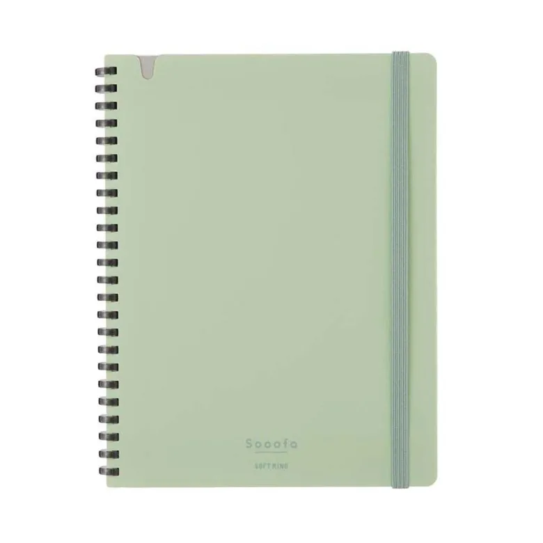 Kokuyo | Cuaderno Soft Ring Sooofa A5 Green (Cuadros)