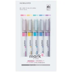 Kokuyo | Set de Subrayadores de Doble Punta Mark+ 2 Tone