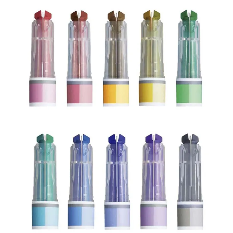Kokuyo | Set de Subrayadores de Doble Punta Mark+ 2 Tone