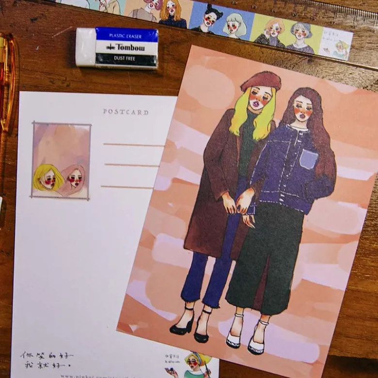 La Dolce Vita | Postal Winter Good Friends