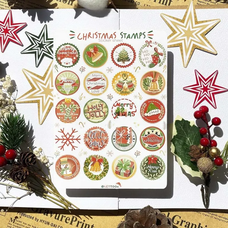LETTOOn | Pegatinas Christmas Stamps
