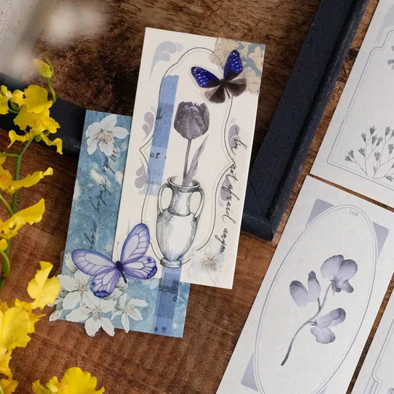 Loi Design | Papeles Decorativos Flower Collection Navy Blue