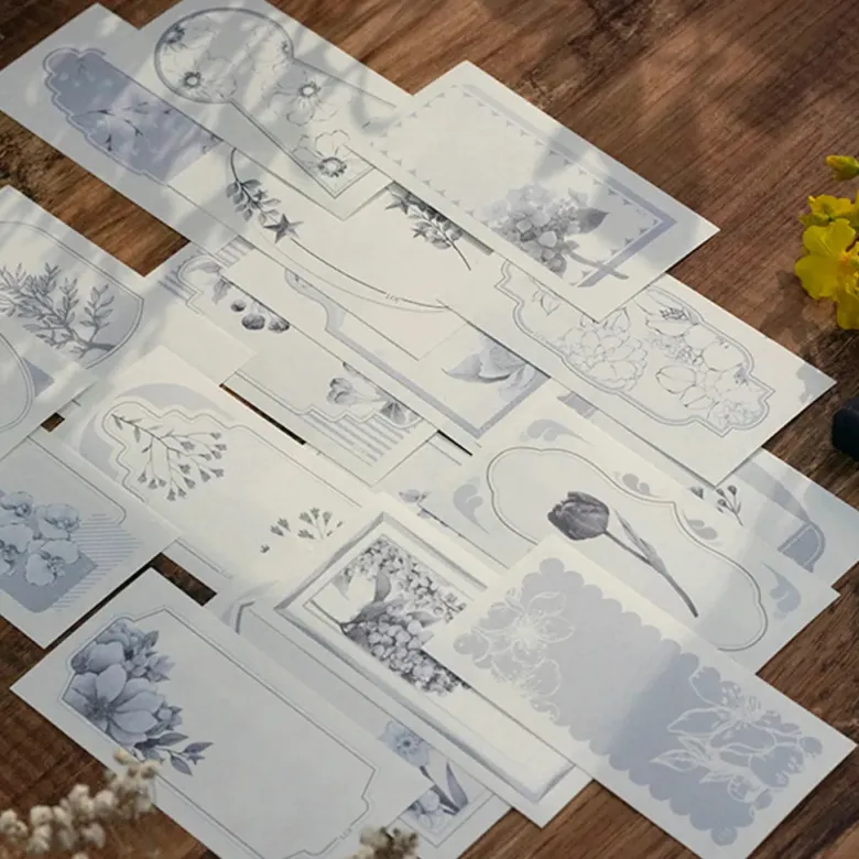 Loi Design | Papeles Decorativos Flower Collection Navy Blue