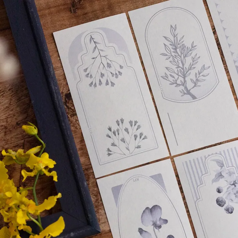 Loi Design | Papeles Decorativos Flower Collection Navy Blue