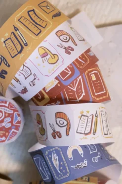 Loi Design | Pegatinas en Rollo Stationery Garther Die-Cut Paper Tape