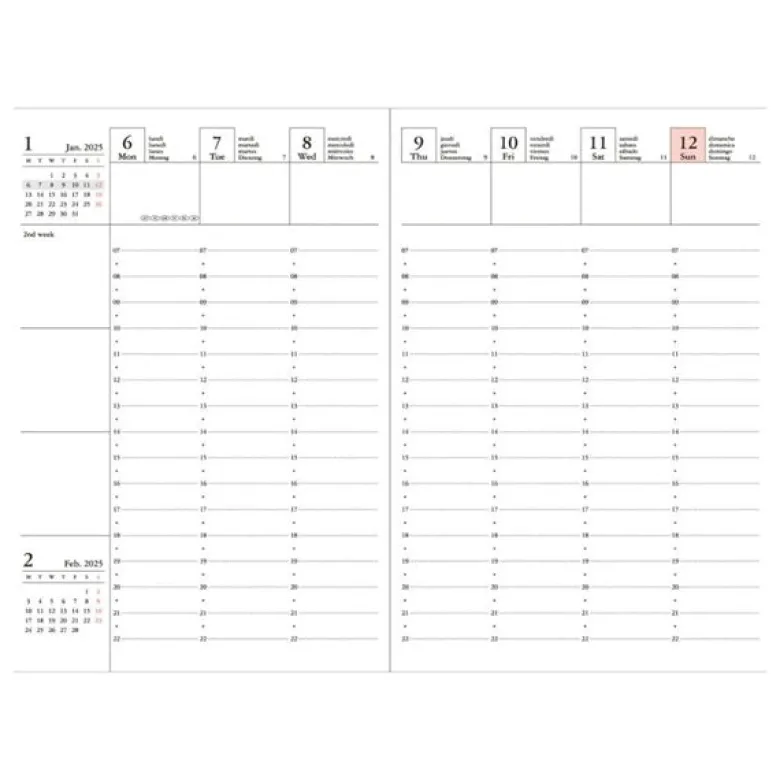 MARK'S | Agenda A6 Cherry Blossom 2026-2027 (Semanal)