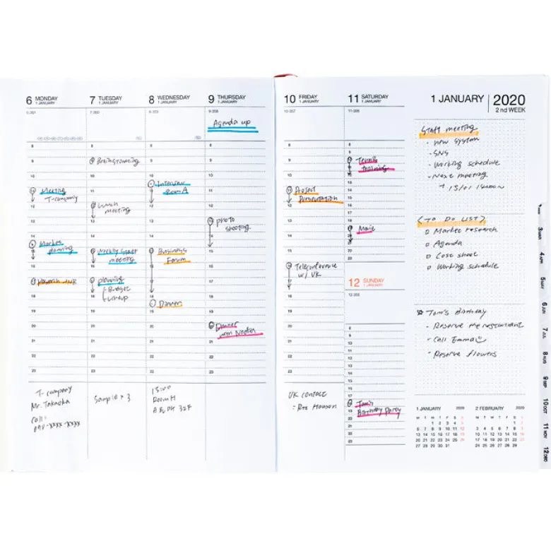 MARK'S | Agenda A5 Flowers 2026-2027 (Semanal)