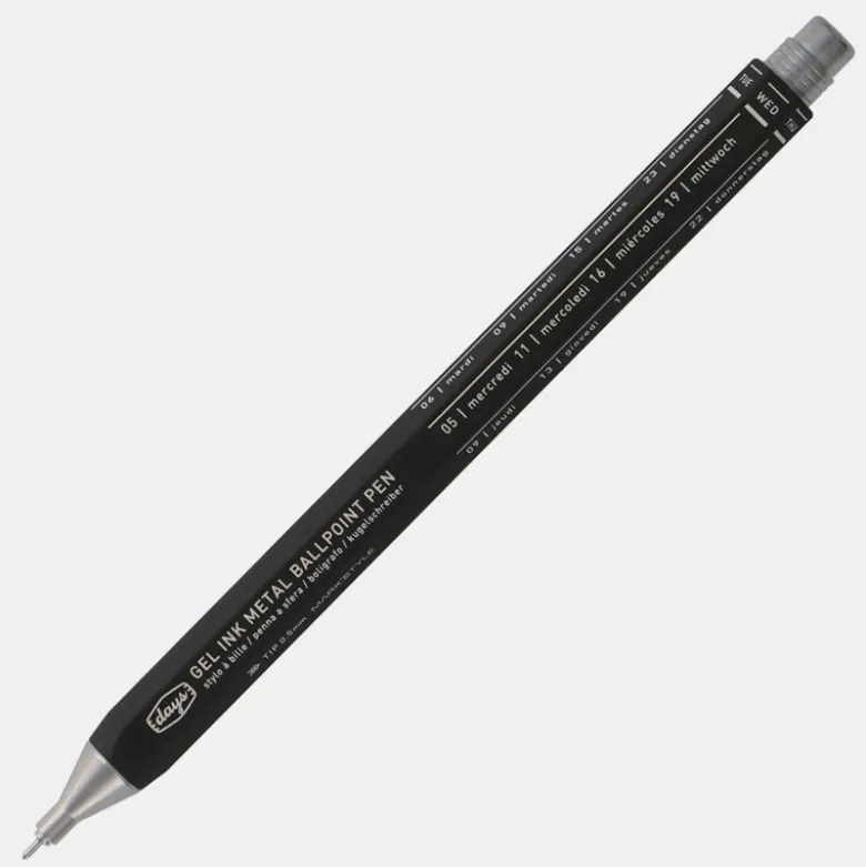 Mark's | Bolígrafo Days Gel Metal Negro
