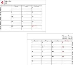 Mark's | Cuaderno Calendario 2027 Mini Pink