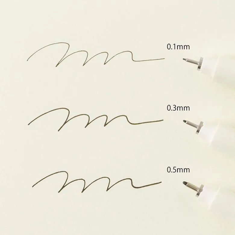 Midori | Bolígrafo Calibrado MD Drawing Pen 0.1mm Black