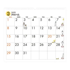 Midori | Calendario de Pared L 2026 Ojisan