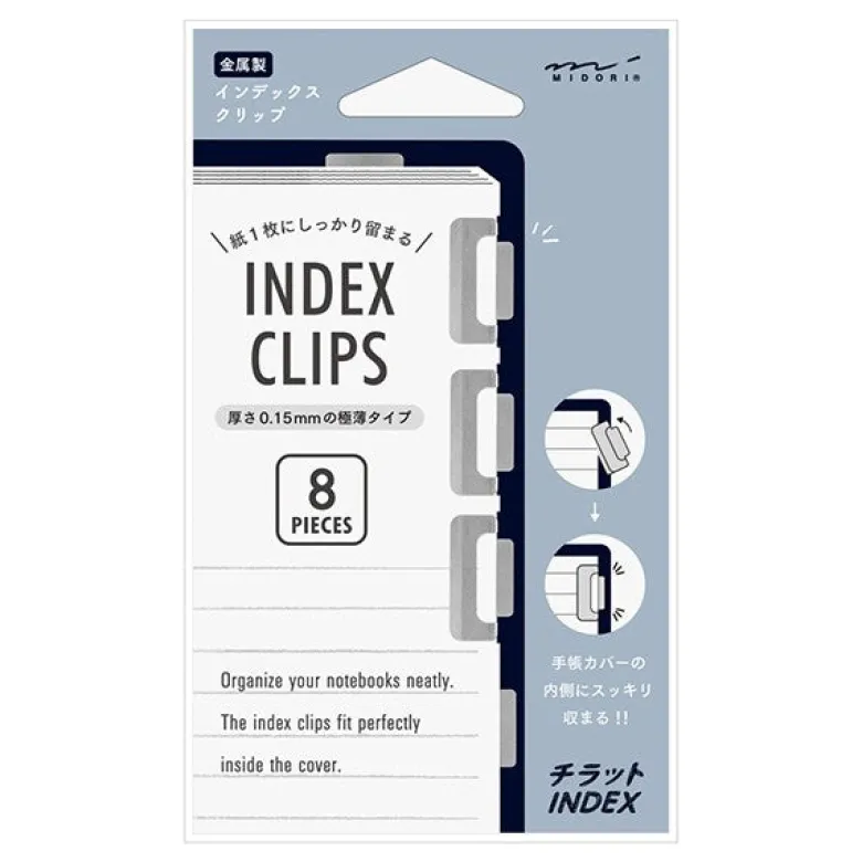 Midori | Clips Marcapáginas Chiratto Silver