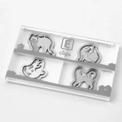 Midori | Clips Metálicos Etching Gatos