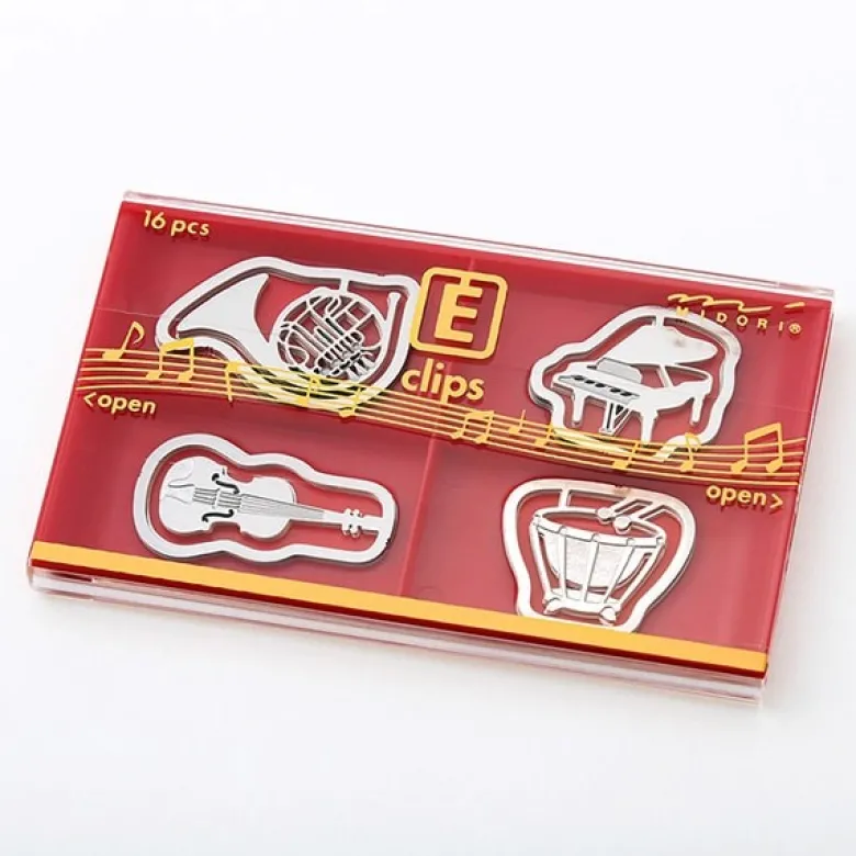 Midori | Clips Metálicos Etching Instrumentos Musicales