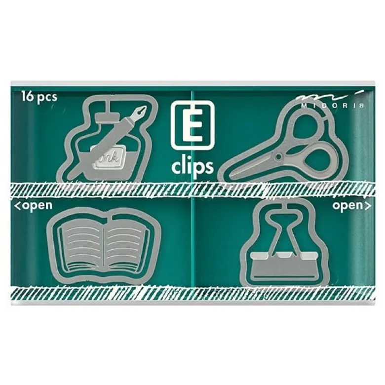 Midori | Clips Metálicos Etching Papelería