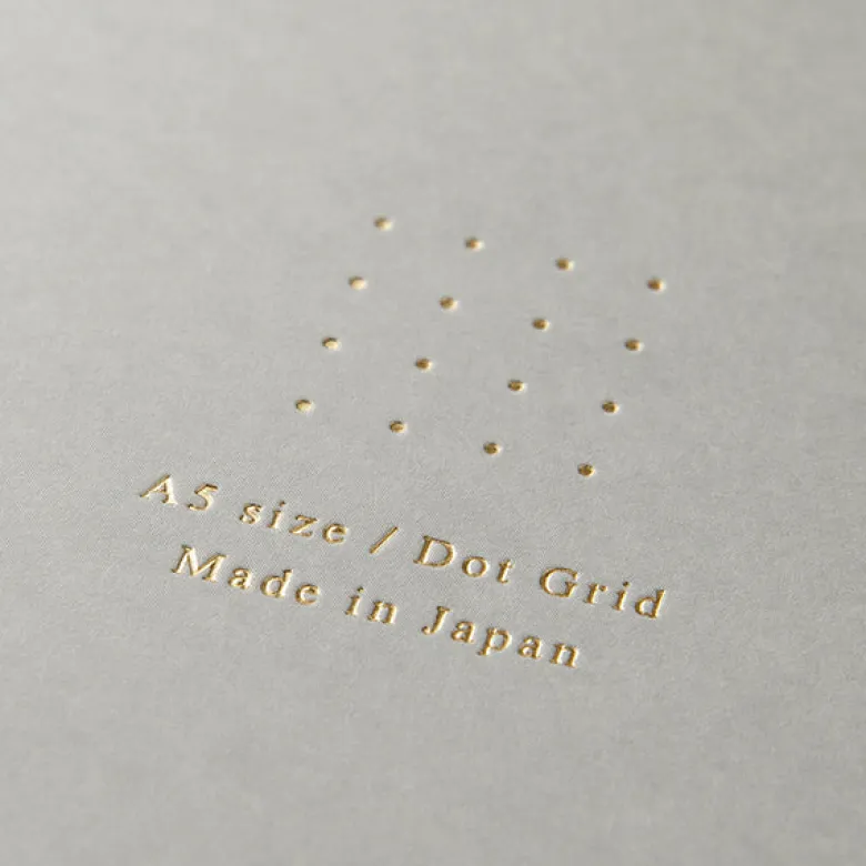 Midori | Cuaderno Anillas Color A5 Puntos Gray