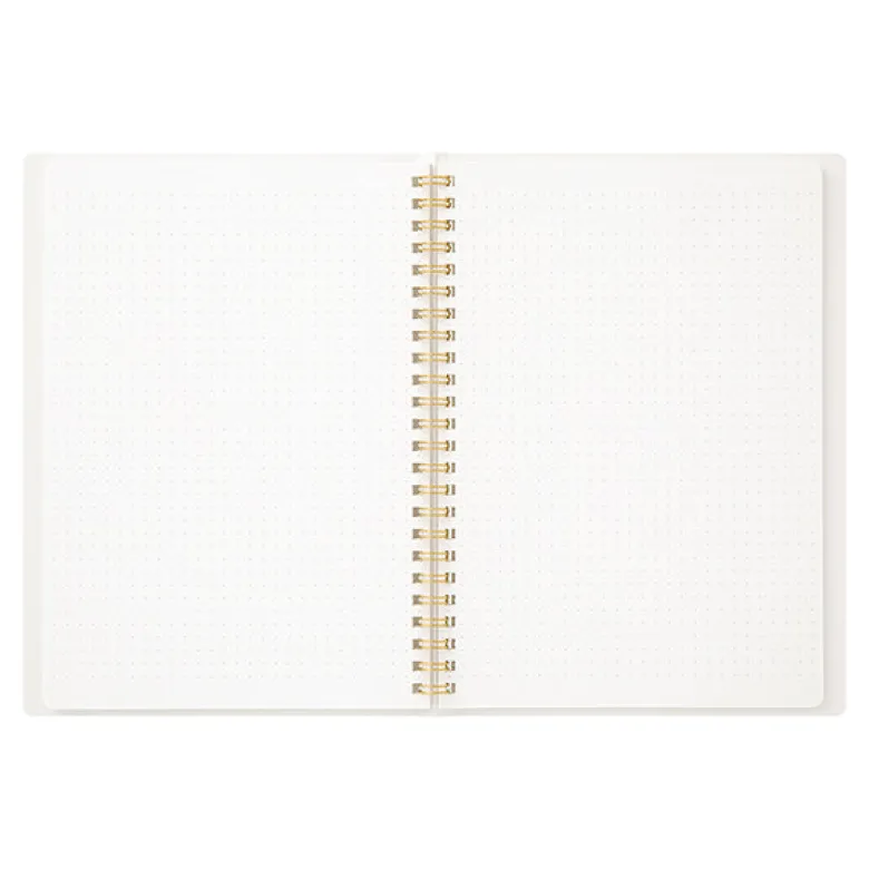 Midori | Cuaderno Anillas Color A5 Puntos White