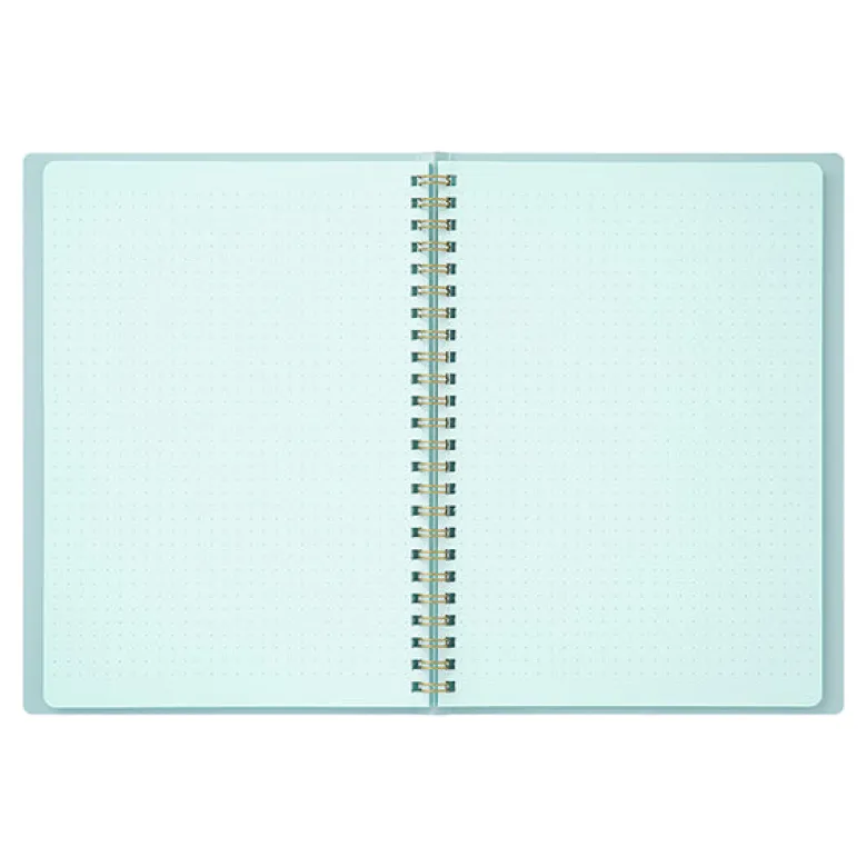 Midori | Cuaderno Anillas Color A5 Puntos Blue