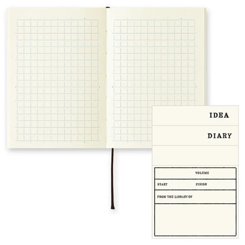 Midori | Cuaderno MD Midori Notebook A7 Cuadros