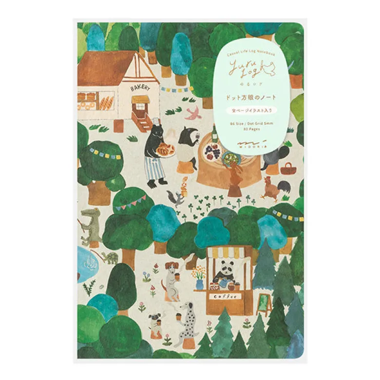 Midori | Cuaderno Yuru Log B6 Forest Animal