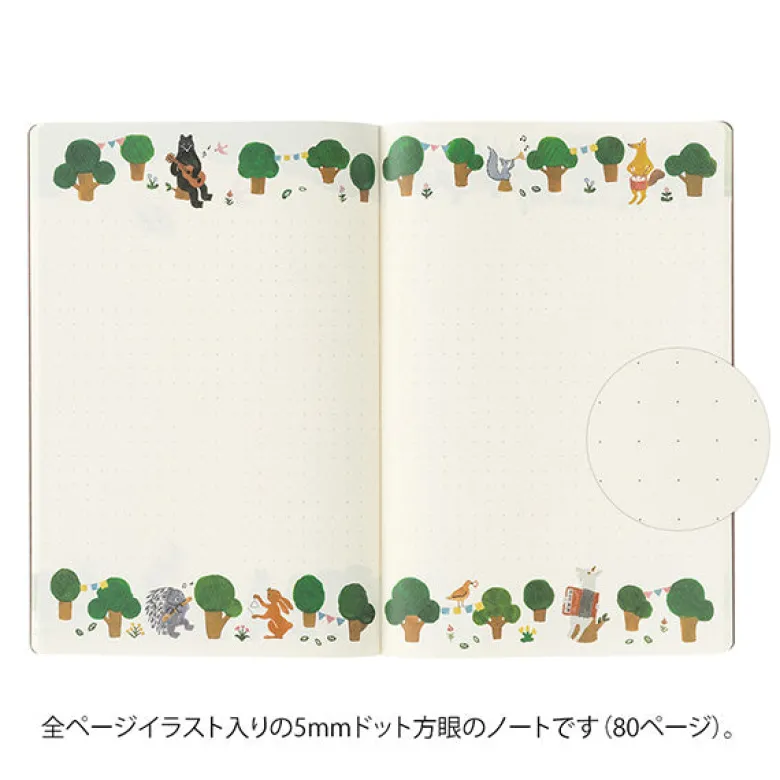 Midori | Cuaderno Yuru Log B6 Forest Animal