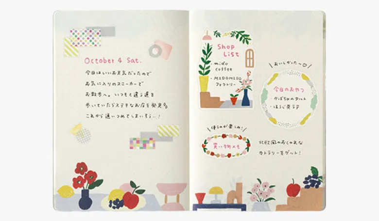Midori | Cuaderno Yuru Log B6 Motif Textile